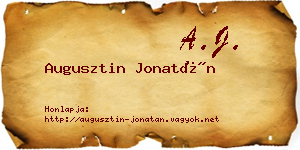 Augusztin Jonatán névjegykártya